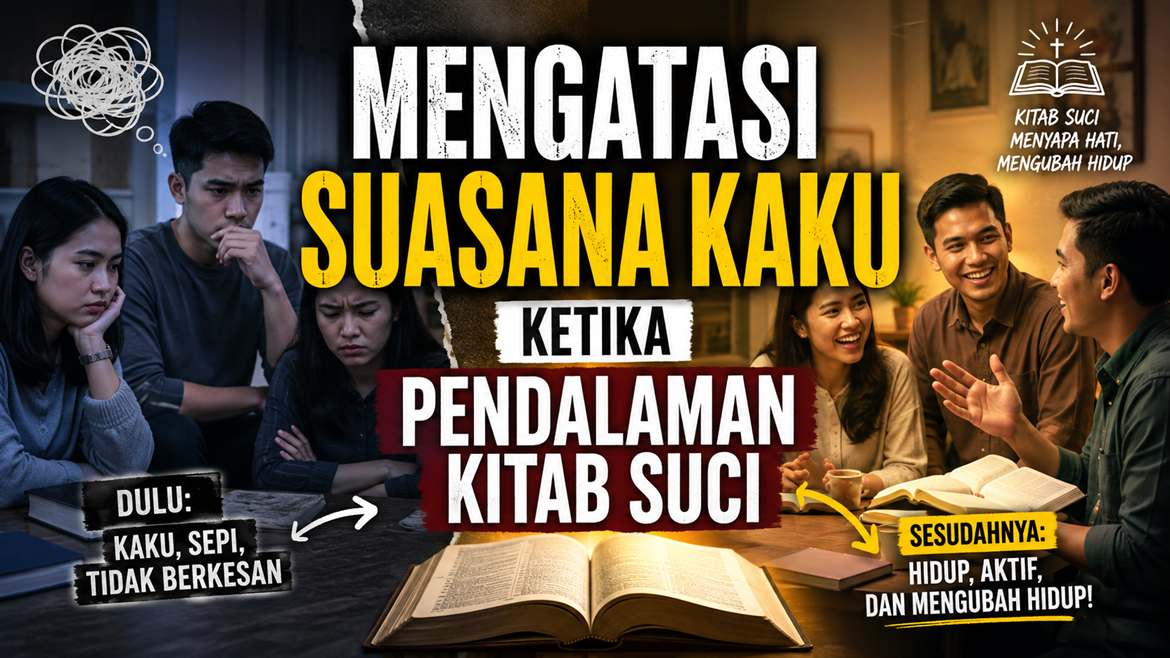 Mengatasi suasana kaku ketika Pendalaman Kitab Suci dengan menciptakan suasana hangat, dialogis, dan penuh kebersamaan dalam komunitas Katolik.