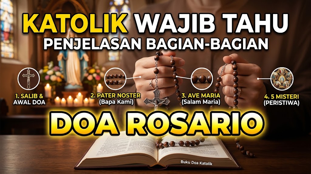 Katolik Wajib Tahu penjelasan bagian-bagian Doa Rosario